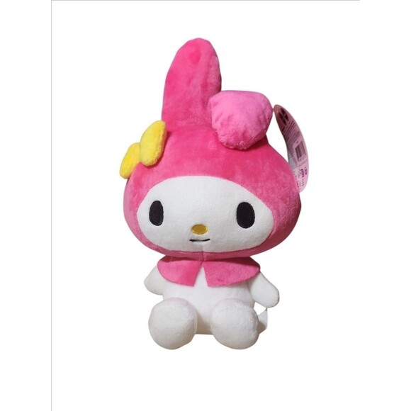 Sanrio My Melody Plush Pink Hood White Bunny Stuffed Animal Toy 8" NWT - Picture 1 of 2